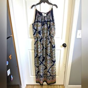 Enfocus Studio Boho Maxi Dress Sleeveless Size 14 Ladies